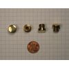 BALDWIN #1035.030.ITIP BUTTON HINGE FINIAL REPLACEMENTS, SOLID BRASS,POLISHED