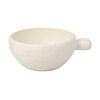 (White) Small bowl, direct flame, single-handed pot