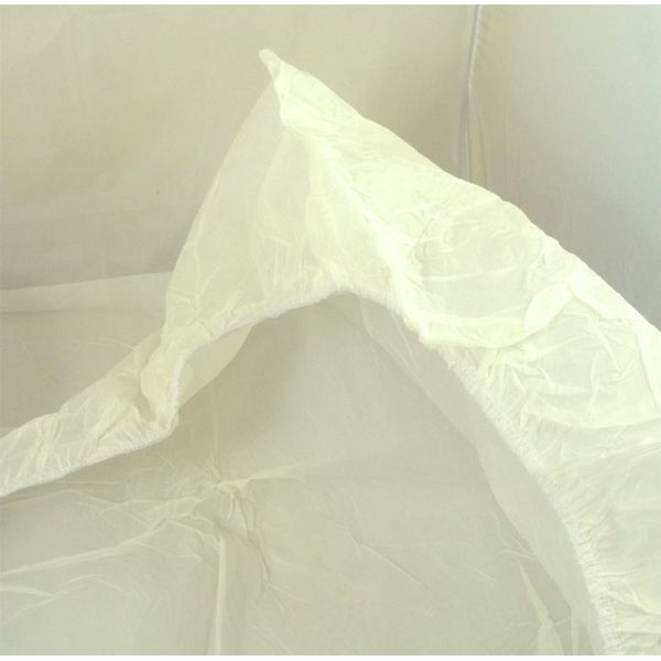 Double Heavy Duty PVC Plastic Waterproof Fitted Mattress Bed Protector Cover