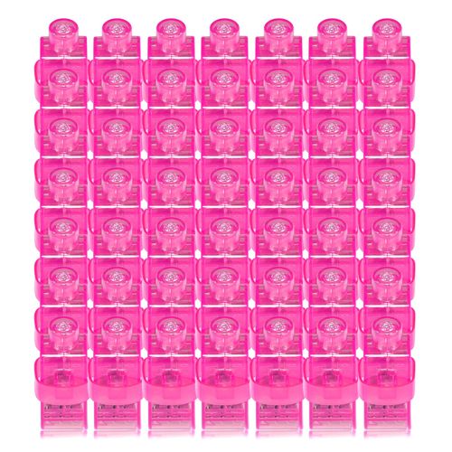 CALIFORNIA CADE ELECTRONIC Finger Lights, 50Pcs Finger Flashlights for Kids Adult Halloween Party Favors for Goodie Bag Fillers Christmas Stocking Stuffers, Led Light Up Toys for Easter Reading - Pink