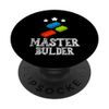 Cool Master Builder Funny Building Blocks Retro PopSockets Standard PopGrip