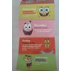 SpongeBob MakeUp Eraser, 7 day set   2 Pack