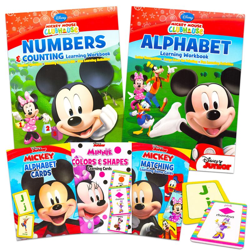 Minnie Mouse Clubhouse Workbook and Flashcard Learning Bundle Includes ...