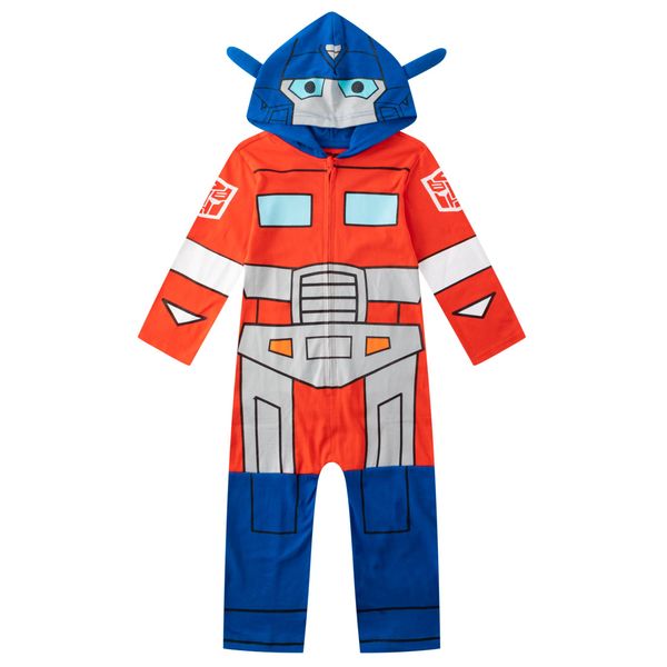 Transformers One Optimus Prime Bumblebee Toddler Hooded Jumpsuit