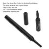 4 in 1 Telescopic Makeup Brushes Set, Lip Eyebrow Eyeshadow Cosmetic Brushes Mini Portable Retractable Face Makeup Brushes Kits for Travel(black)
