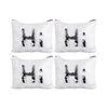 Craft Express White Sequin Makeup Case - Use for Sublimation and Personalization in Heat Press - 4 Pack
