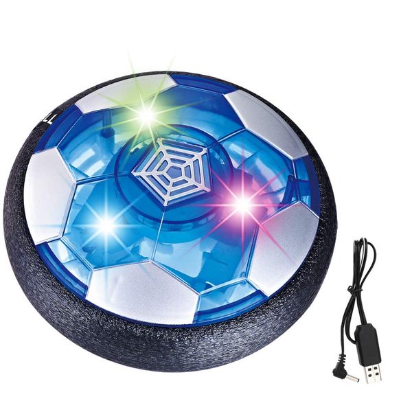 Flycreat Air Soccer Soccer Ball, Rechargeable, Air Power Soccer Disk, Equipped with Illuminated LED Lights, Buoyancy, Indoor Soccer, Sports, Full Set, Training Soccer, Hover Disc Ball, Pneumatic