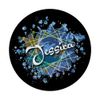 Jessica - Black and Silver PopSockets Swappable PopGrip