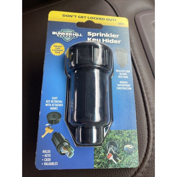 Sprinkler Head Diversion Safe Stash Valuables Keys Money Waterproof Weatherproof