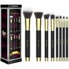 EmaxDesign 8 Pieces Professional Makeup Brush Set, Cosmetics Brush Tools GOLD