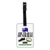 Gift Base Rugby Australia Visual Luggage Tag with Black Strap