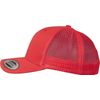 Flexfit Snapback Unisex Baseball-Mütze | Trucker Kappe Mesh Basecap, Rot (red), Gr. One size