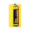 8 Pcs AA to Size D Battery Adapters Converter Cases Plastic Parallel Yellow