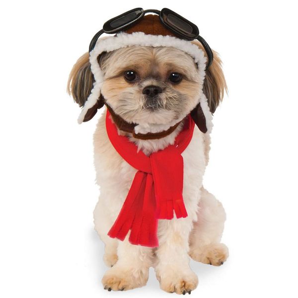 Pet Aviator Hat and Scarf Set, Medium/Large