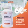 Rugby Fiber-Lax Tablets 625 Mg - Fiber Tablets for Women and Men - Occasional Constipation Relief for Adults - 500 Tablets