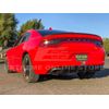 For 15-Up Dodge Charger Base | SRT MATTE BLACK Rear Bumper Quad Exhaust Diffuser
