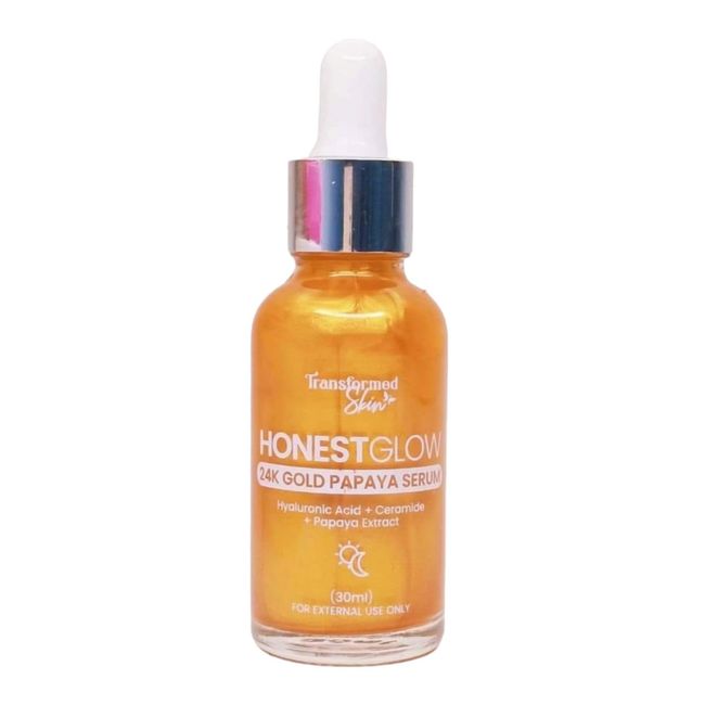 Transformed Skin HONEST GLOW 24K Gold Papaya Serum, 30ml