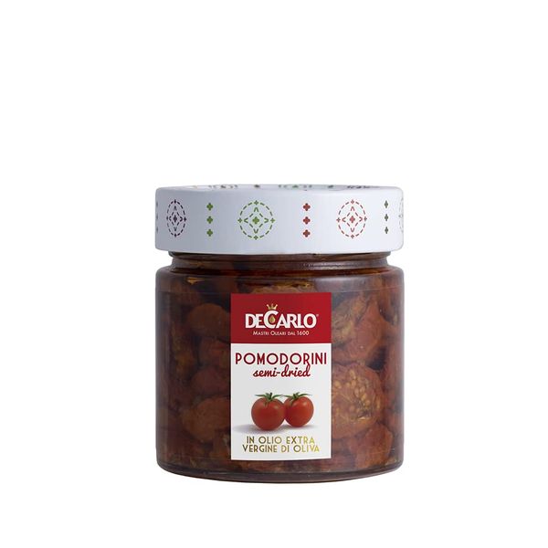 De Carlo Semi-Dried "Sun-Kissed" Cherry Tomatoes. 190g (6.7oz)