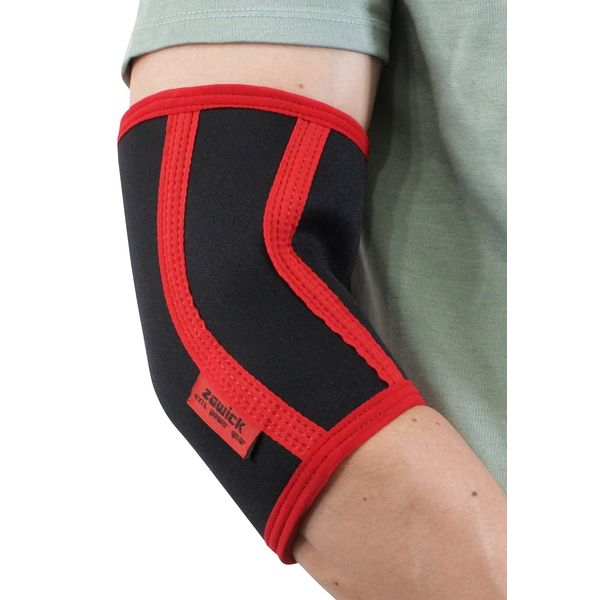 zawick Elbow Sleeve Elbow Supporter (Red, 5mm Thick, S)