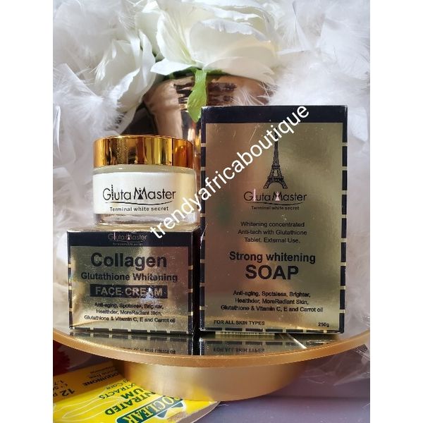 Gluta Master Collagen,  Glutathion Face Cream And Soap Set👌👌
