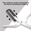 Eyebrow Scissors with Comb, Black Eyebrow Trimmer Scissors, Stainless Steel Eyebrow Trimmer Eyelash Comb Eyebrow Comb Small Eyebrow Grooming Beauty Tool for Men Women