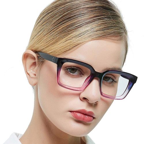 OCCI CHIARI 2.0 Reading Glasses for Women Stylish Readers Glasses for Ladies Women's Square Reading Glasses Spring Hinge (Purple, 200)
