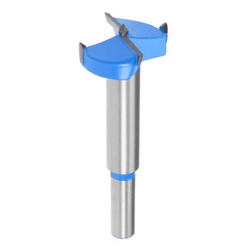 uxcell Woodworking Drill Bit, Woodworking Cutter, Cutting Tool, 1.1 inches (28 mm), Tungsten Carbide Hole Saw, Auger Opener, Woodworking Hinges, Boring Bit Cutter, Blue, Gray