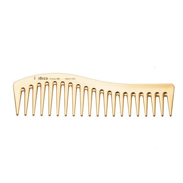 Ibiza Hair Professional Wave Detangling Comb, Gold