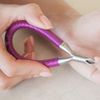 Tweezerman Grip & Snip Spiral Spring Cuticle Nipper Assorted Colors, Blue/Pink, 2.5 x 1 x 6"