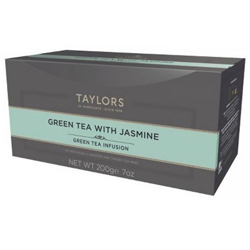 Taylors of Harrogate Green Tea with Jasmine, 100 Count (Pack of 1)