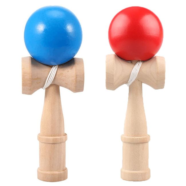 Hifinger Kendama Set of 2 (Red, Blue) Kendama, Kendama Classroom, Practice, Competition, kendama