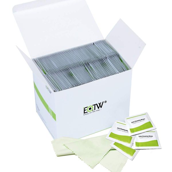 Individually Wrapped Screen Cleaner, EOTW Screen Lens Wipes, Alcohol Free Screen Wipes Wrap Top for iPad iPhone Tablet PC Computer Screen Clock Office Accessories