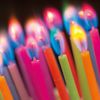 Flaming Amazing Candles Mixed Colours 12Pc