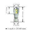 PA T10 2835 10 Rows SMD LED Golden Yellow 2pcs