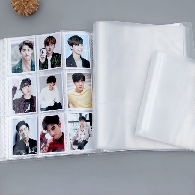 Photo Binder Book Frosted Kpop Photocard Binder Translucent Mini