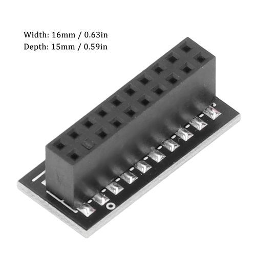 LPC TPM Module, TPM 2.0 Module LPC 20Pin Module Motherboard Compatible with TPM2.0 Remote Card Encryption, Computer Internal Solid State Drives