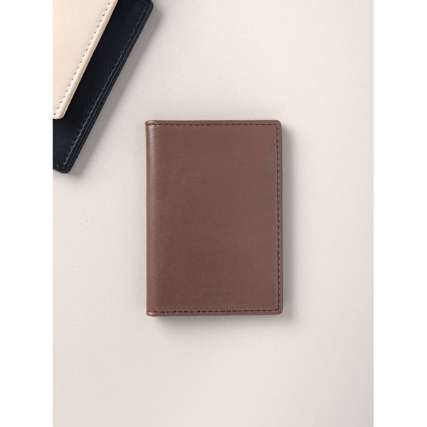 Sheepskin slim card wallet