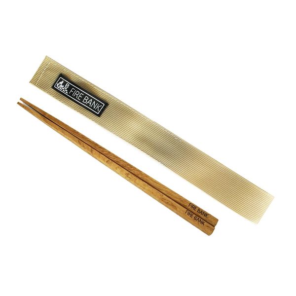 Fire Bank Firebank Storage Chopsticks with Chestnut Wood Chopsticks with Case