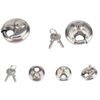Stainless Steel Discus Padlock,Key Round Padlock