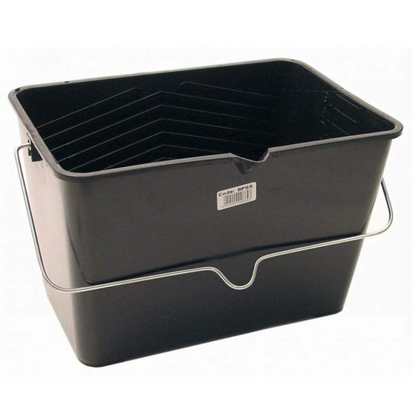 10 litre Black Plastic Scuttle (upto 9" rollers)