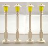 LEGO City White Lanterns with Yellow Lamp, 4 Piece Set
