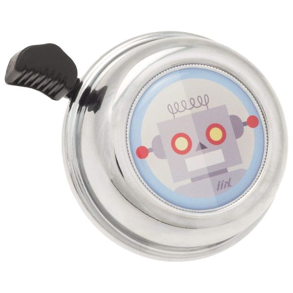 Liix Kids Colour Bell Robotron Chrome Cycling, Silber, Einheitsgröße
