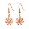 Philip Jones Rose Gold Plated Daisy Drop Earrings