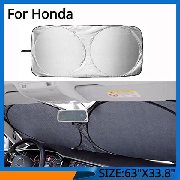 Windshield Sun Visor Foldable Car Window Sunshade UV Sun Block Cover For Honda