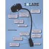 Solare Professional Dimmable Gooseneck LED Task/Work/AV Light Model (12v or 24v)