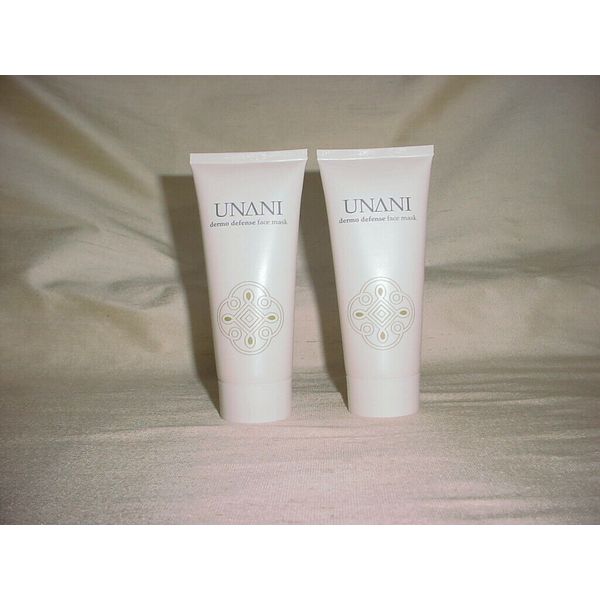 2 Pack Unani Dermo Defense Face Mask 3.4 ounce New