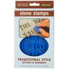 Midwest Products Plastic Stone Stamps-Traditional Style Letters and Numbers