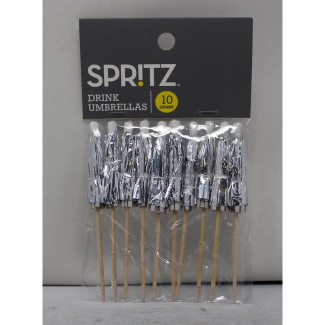 Spritz Drink Umbrellas Wooden 10 Count
