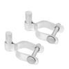 2 Pack Chain Link Fence Gate Post Hinge - Galvanized, Nut/Bolt (1-5/8 Inch)
