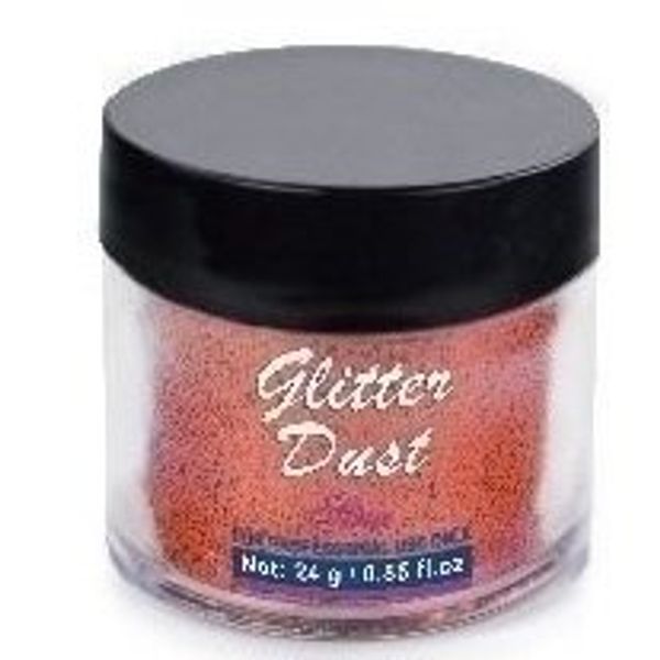 Deep Orange 0.015 Hex Glitter Jars